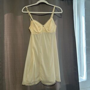 Vintage Yellow Slip dress